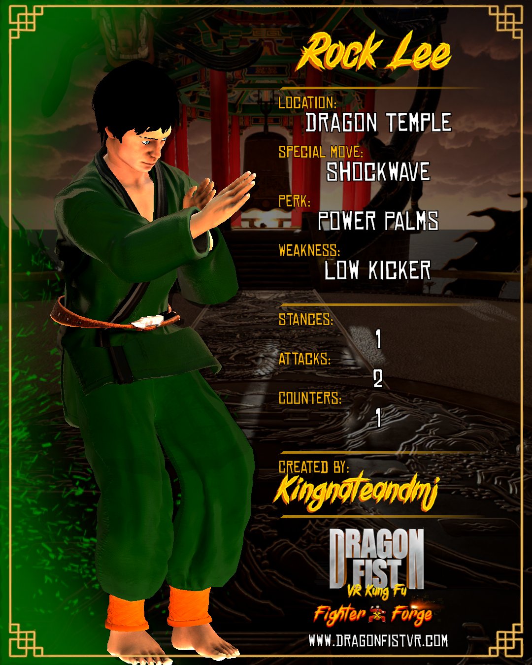 Rock Lee - Created By: Kingnateandmj